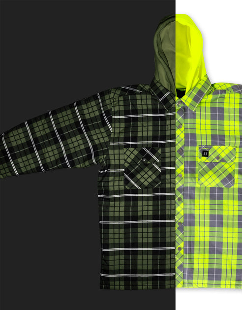 Plaid shirt and on sale hoodie