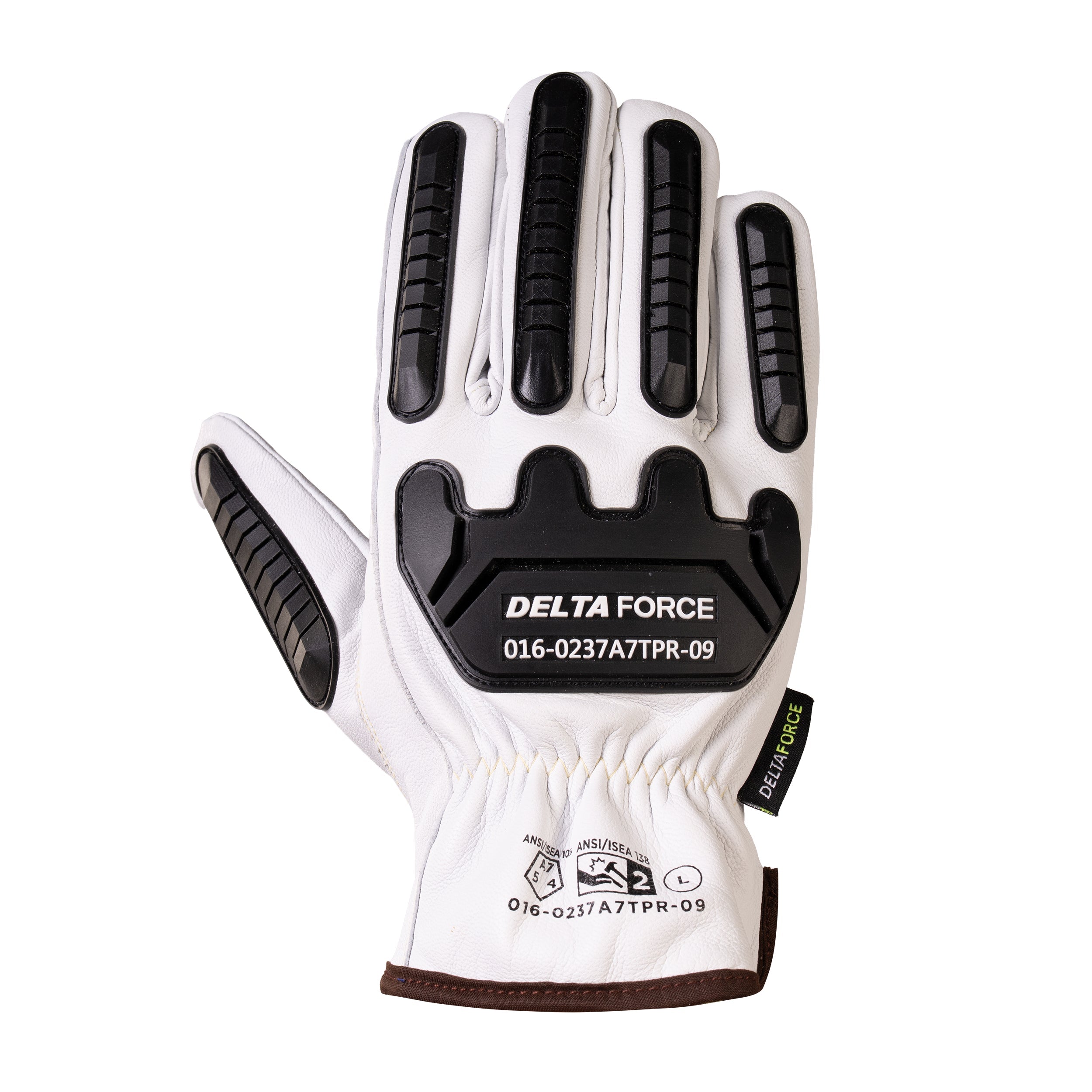 Delta Force Anti-Impact Goatskin Grain Para-Aramid Lined Leather Gloves ANSI Cut A7