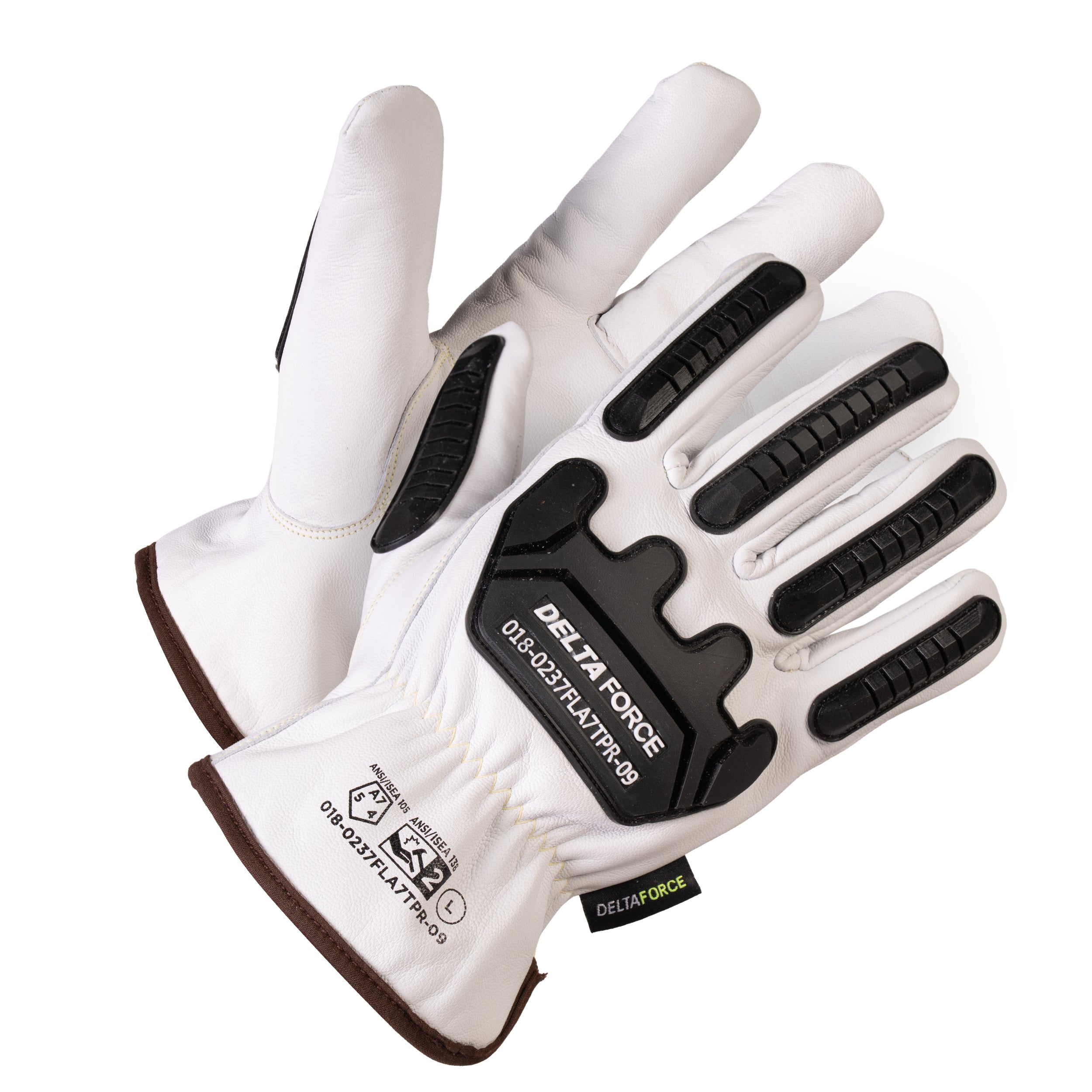 Delta Force Anti-Impact Goatskin Grain Para-Aramid Lined Winter Leather Gloves ANSI Cut A7