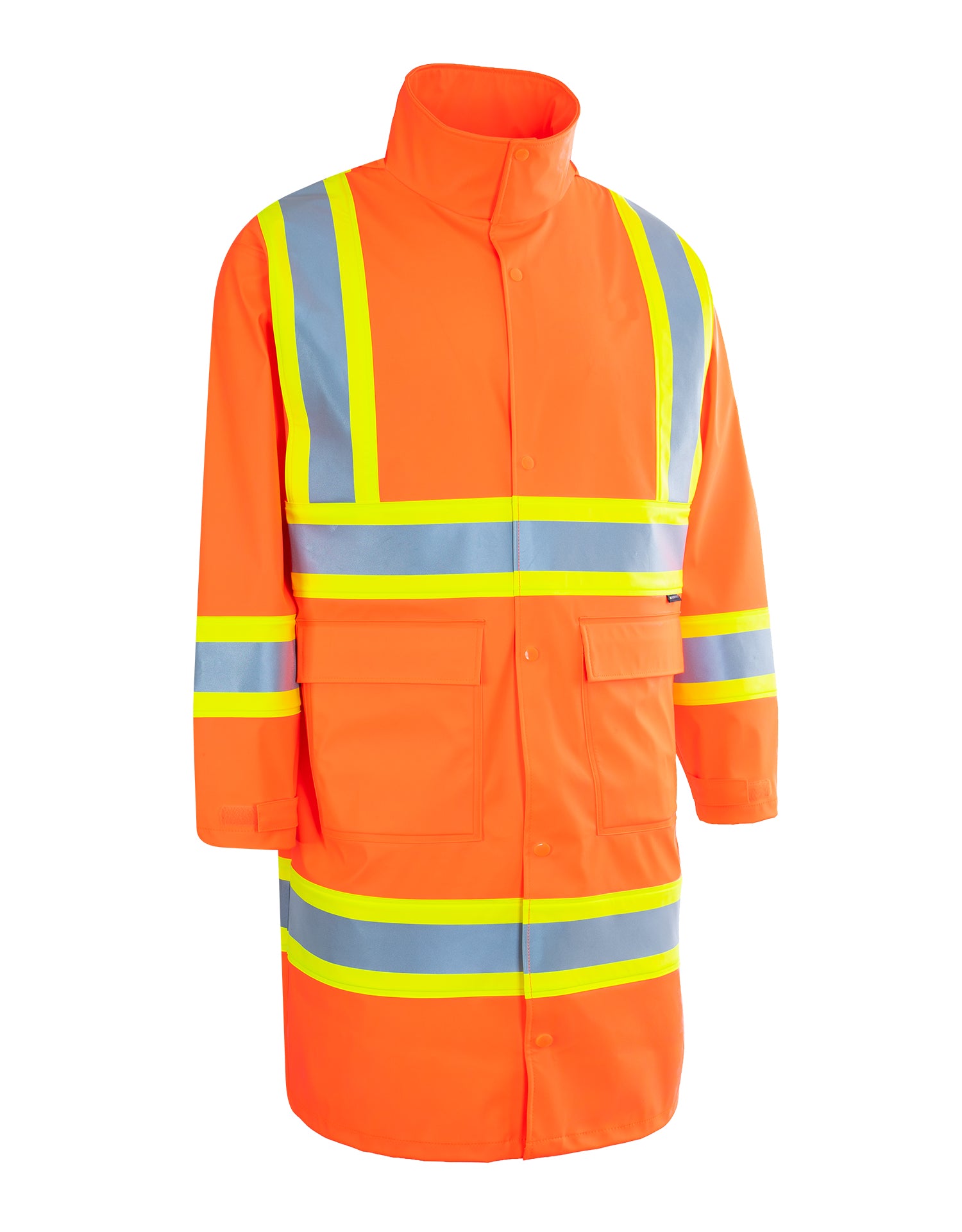 Forcefield Hi Vis Fire Resistant Long Rain Coat