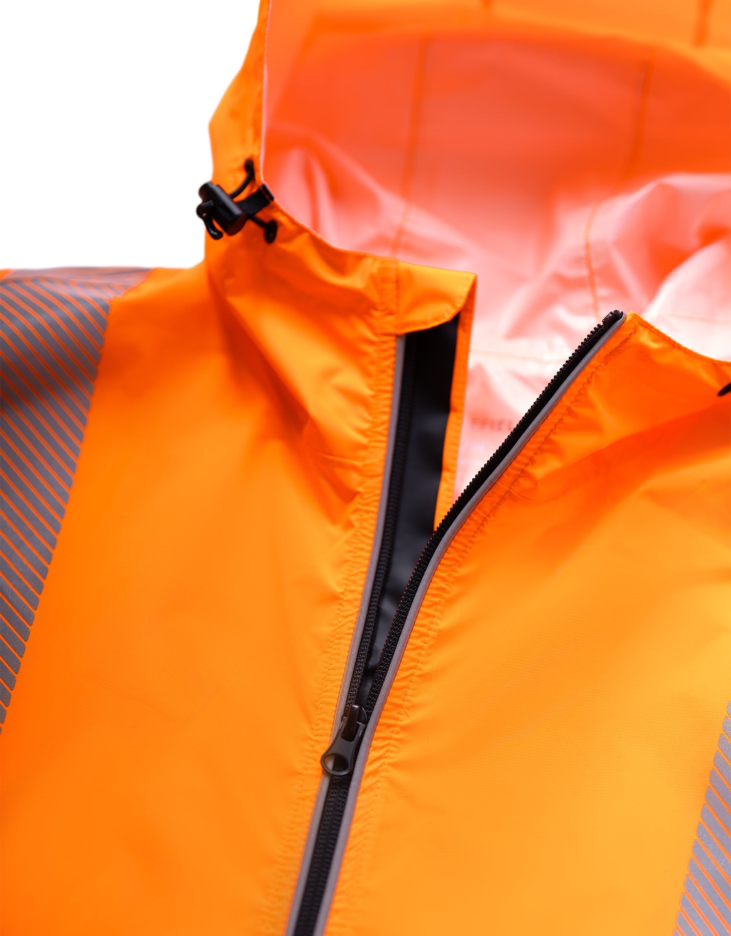 "The Rainbreaker" Hi Vis Lightweight Packable Hooded Rain Jacket Shell
