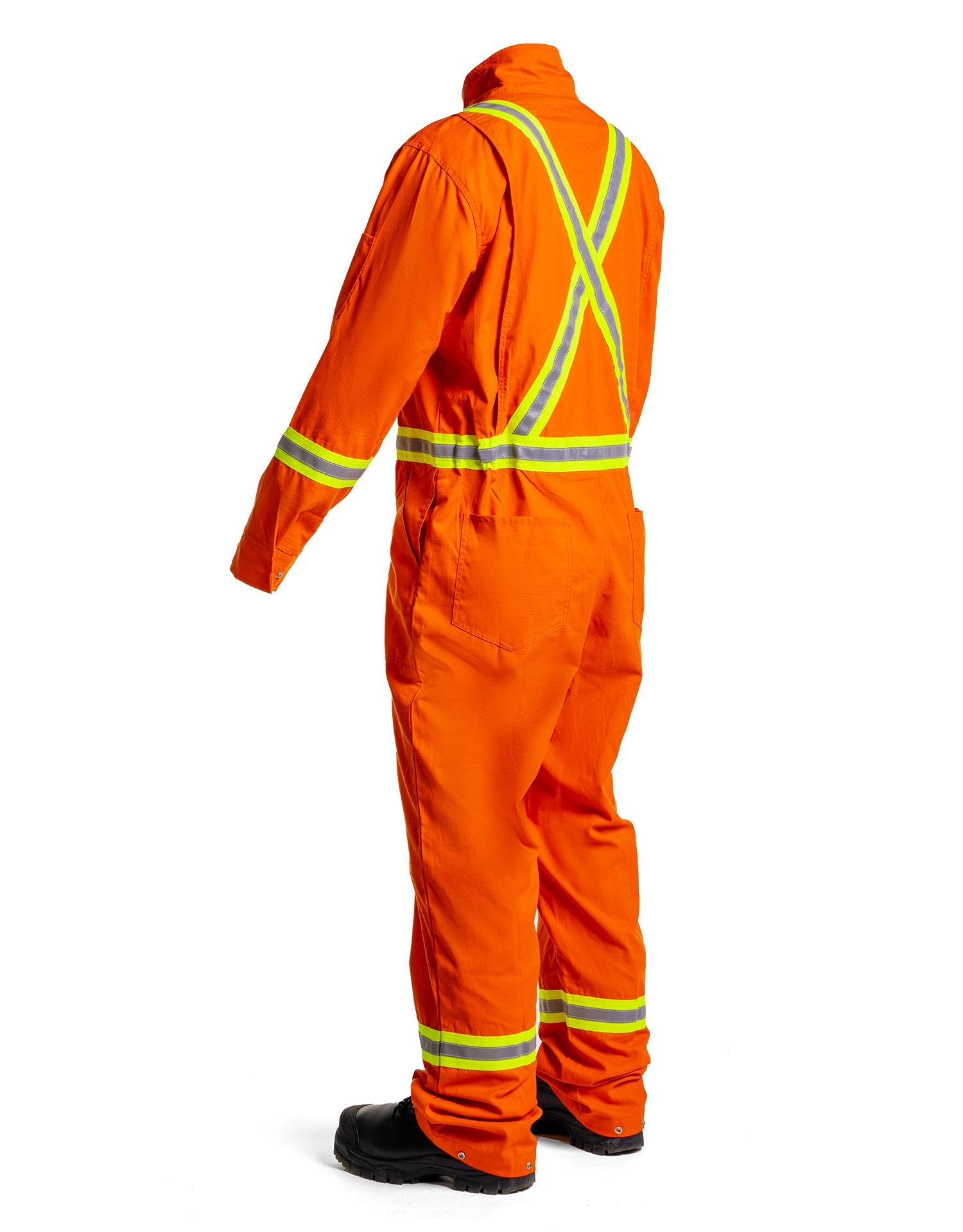 Flame-Resistant 6oz Coverall with Leg Zippers