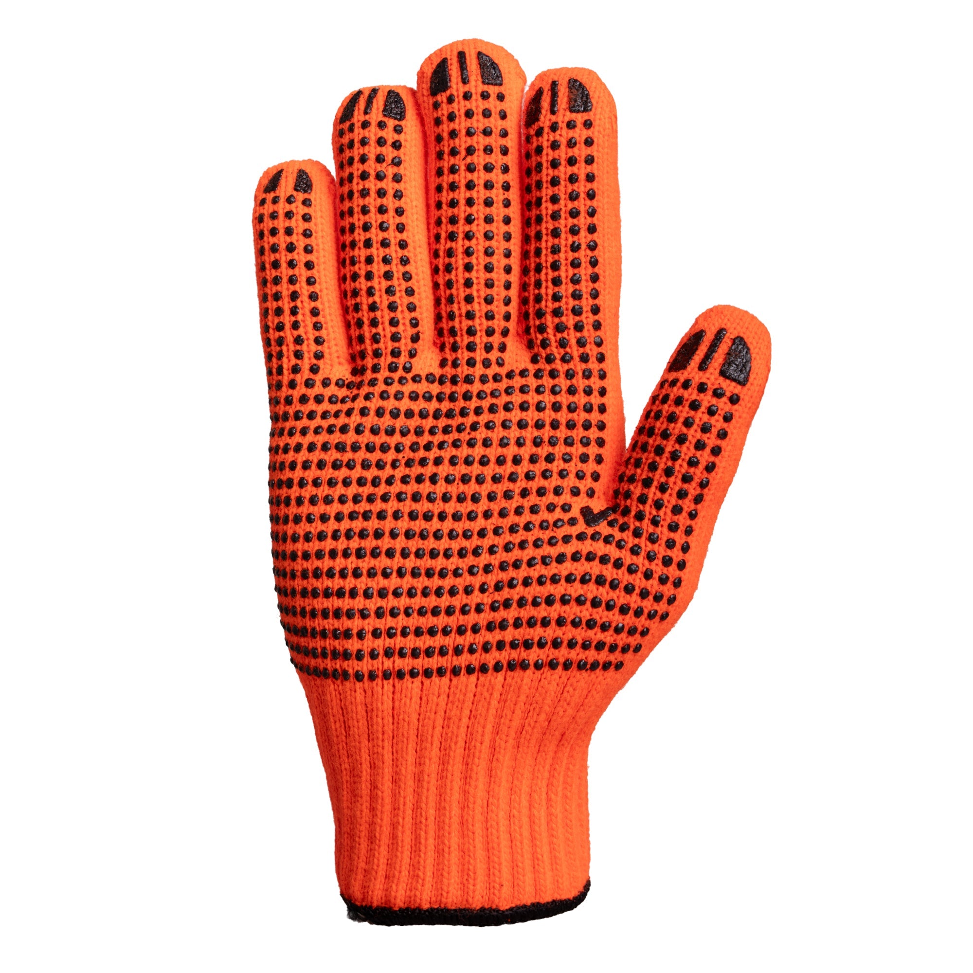 Forcefield Hi Vis Dotted Grip Knit Work Gloves