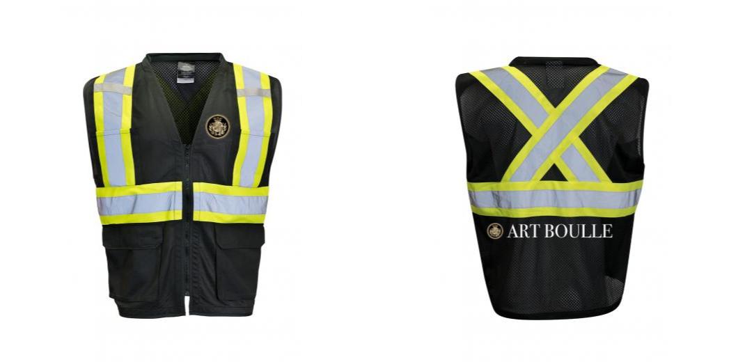 Custom Printed Hi Vis Traffic Safety Vest with Zipper Front, Tricot Polyester