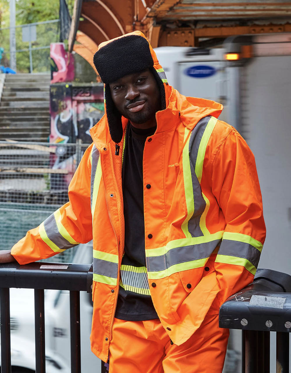 Hi vis rain jacket canada on sale