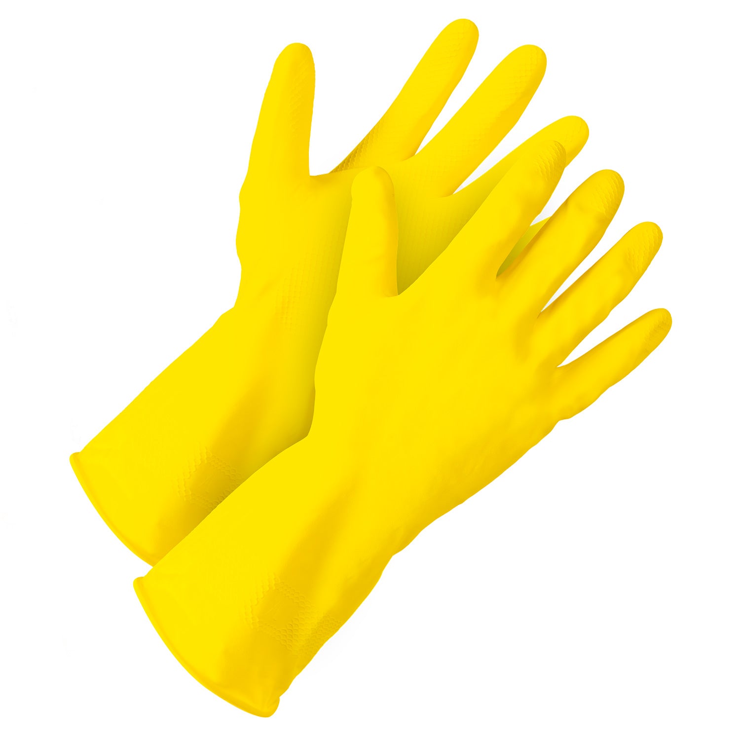 Gants en caoutchouc en latex pour laver la vaisselle en latex floqué