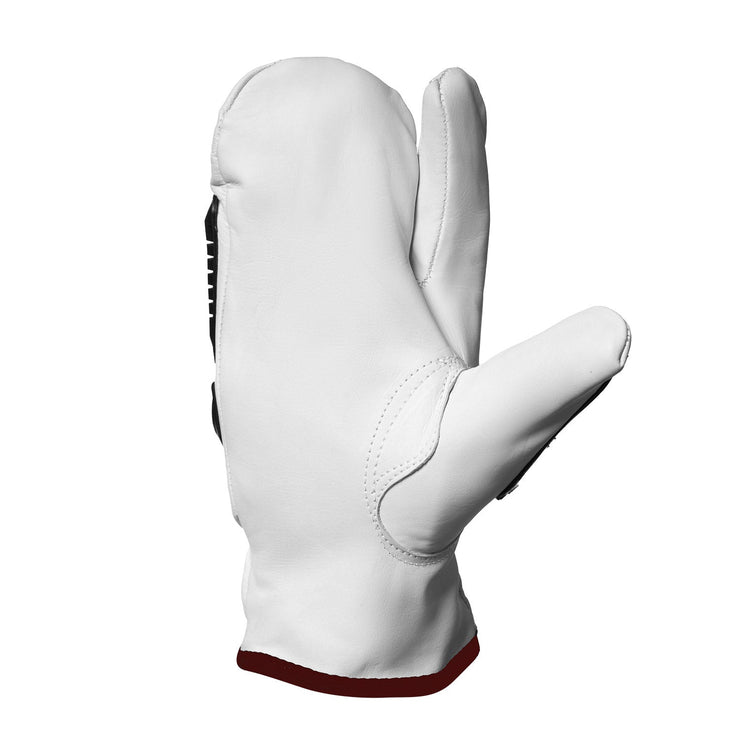 Leather Impact Winter One Finger Mitts with Cut and TPR Protection