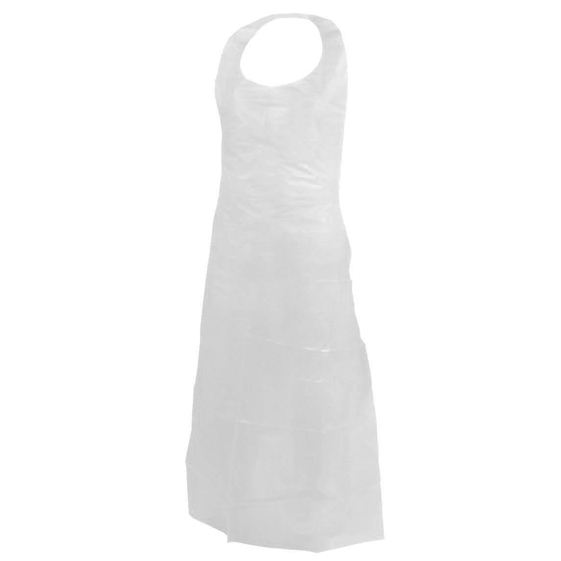 White Disposable Polyethylene Apron (Case of 1000 Aprons)