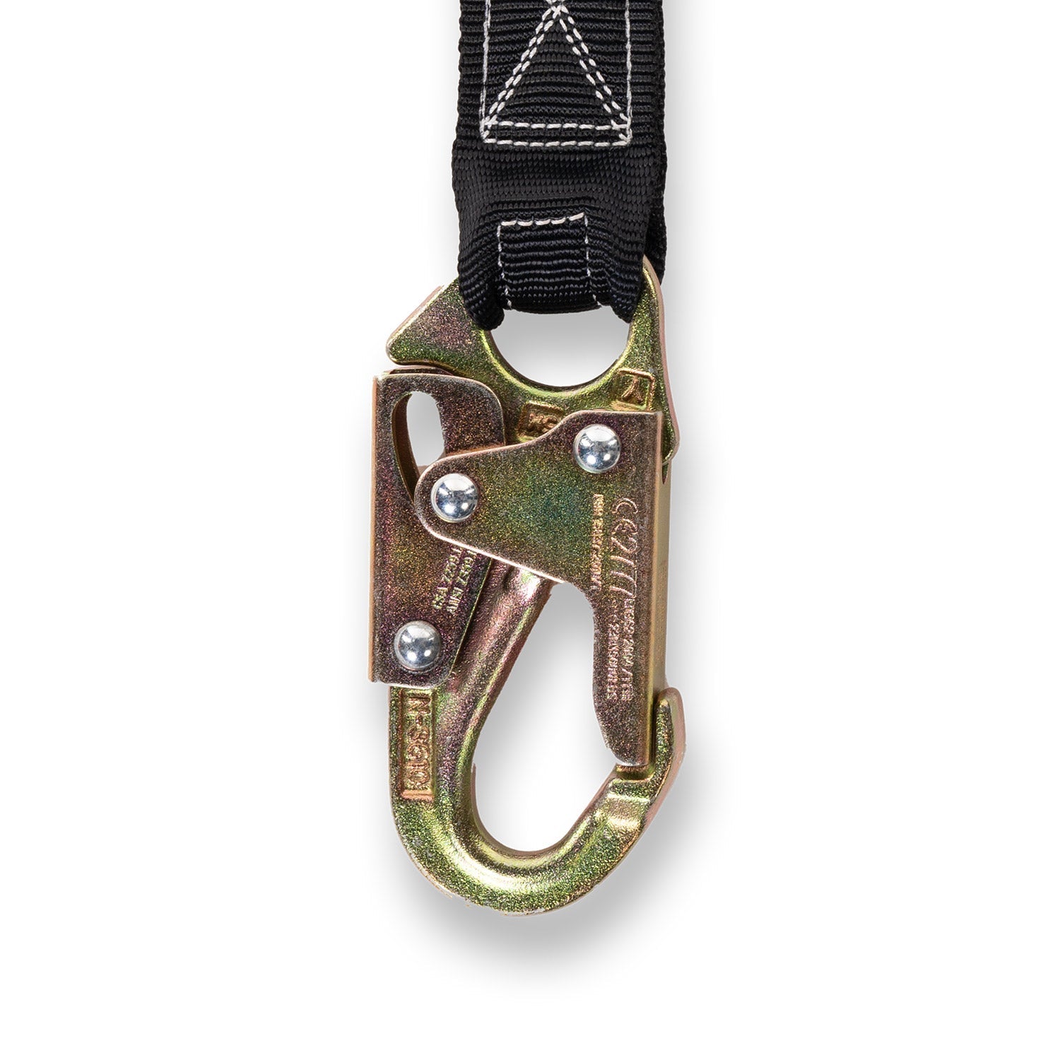 Shock Absorbing Lanyard with 2 Snap Hooks