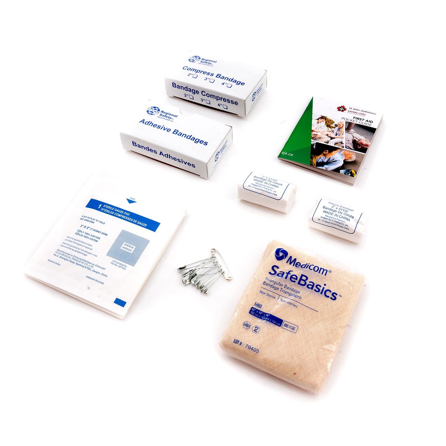 Trousse de premiers soins : Ontario, section 8, 10 unités, boîte en plastique, à l'unité