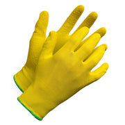 "Fieldwork Ladies Gardening Gloves" Seamless Crinkle Palm Coated - Hi Vis Safety