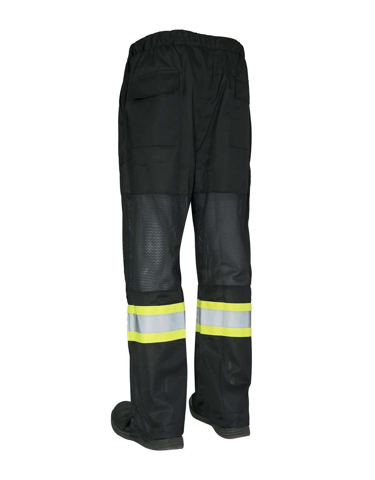 Hi Vis Safety Tricot Traffic Pants with Vented Legs and Elastic Waist - Hi Vis Safety