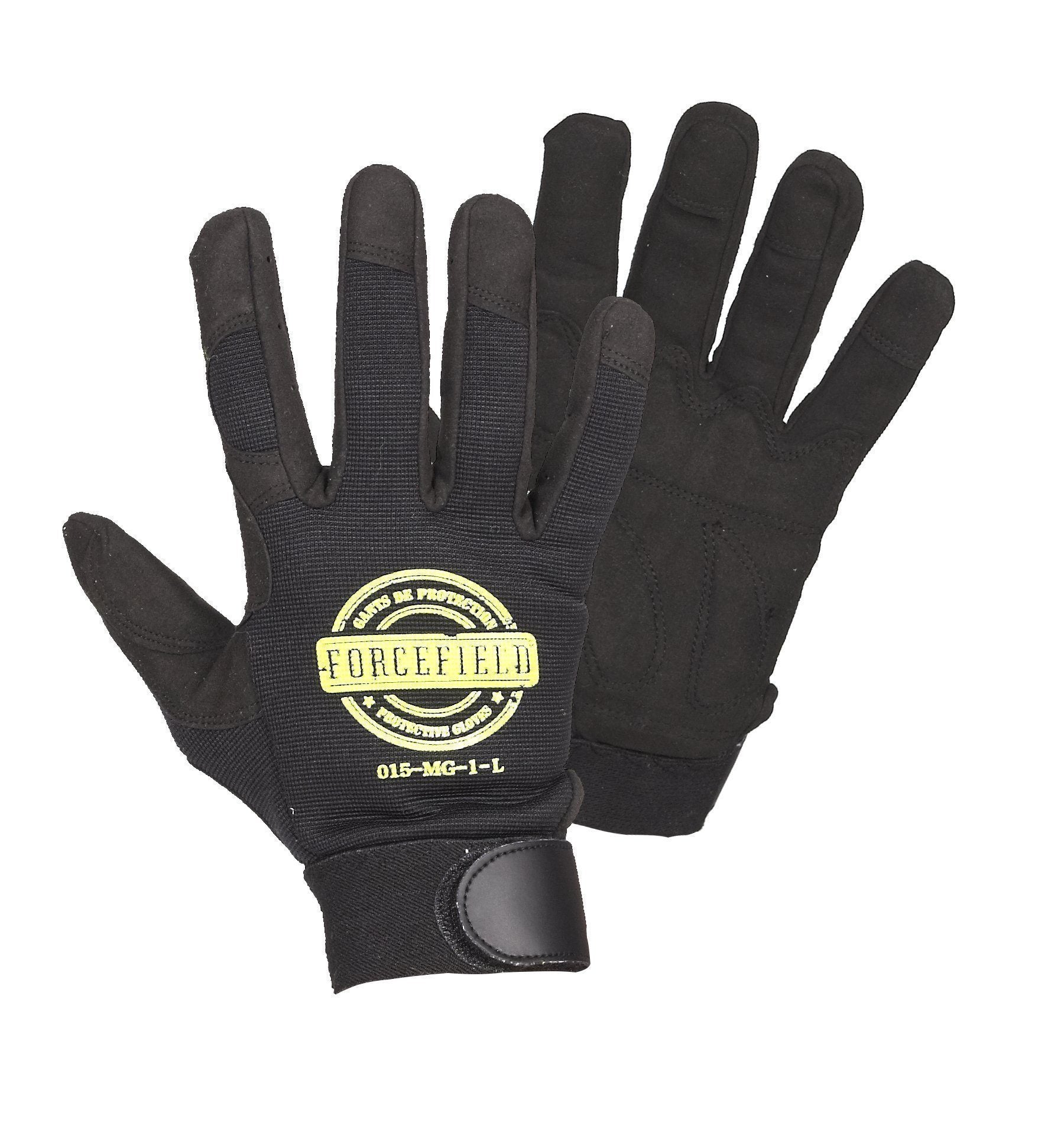 Mechanic's Glove with Padded Palm - Hi Vis Safety