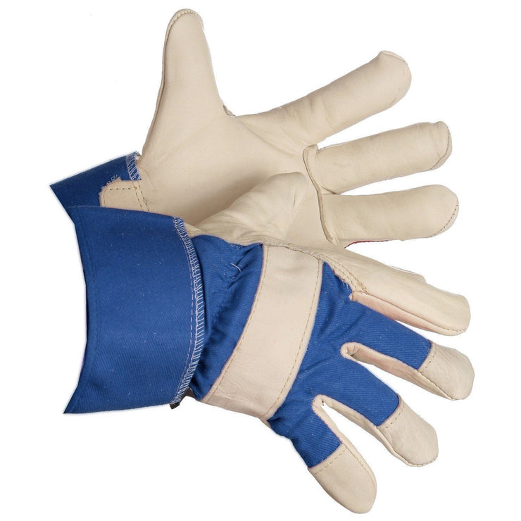 "Northern Lights" Thinsulate Lined Grain Leather Work Gloves - Hi Vis Safety