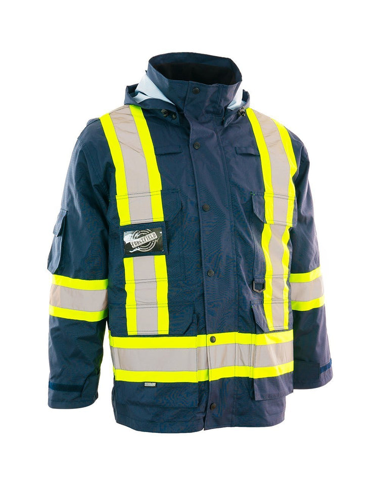 Re-Engineered 4-in-1 Hi Vis Safety Parka - Hi Vis Safety