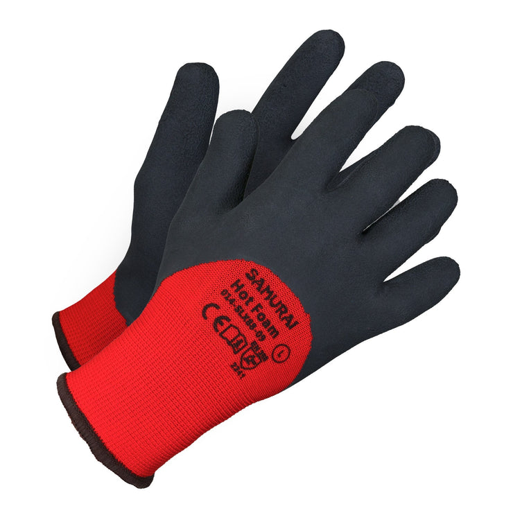 Red Steer Power-Grip Gloves (Gray) - Size Medium