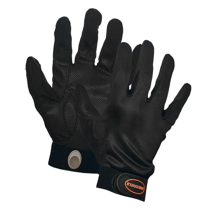 Spandex Mechanic's Glove with Pattern Grip, Velcro Wrist - Hi Vis Safety
