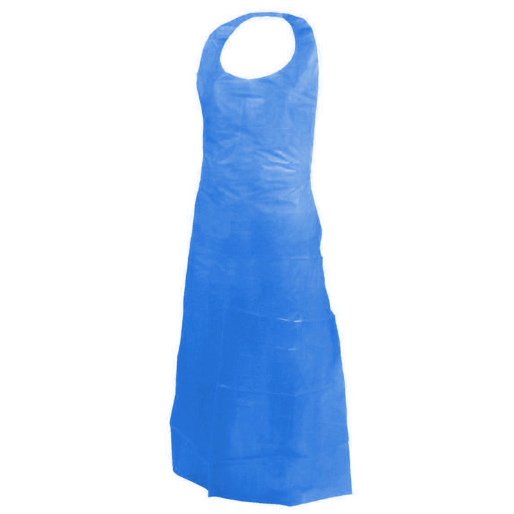 Blue Disposable Polyethylene Apron (Case of 250 Aprons)